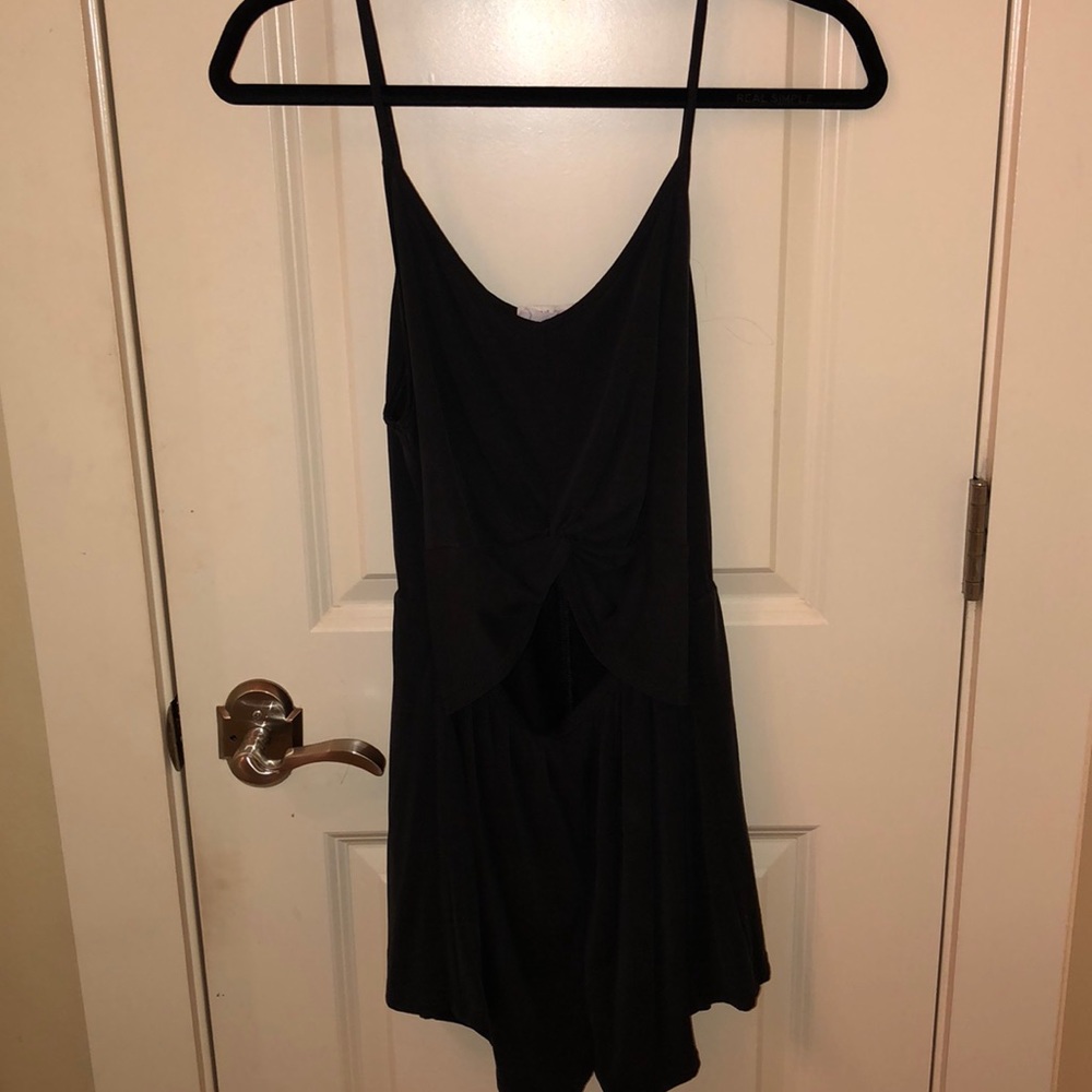 light black casual comfy romper